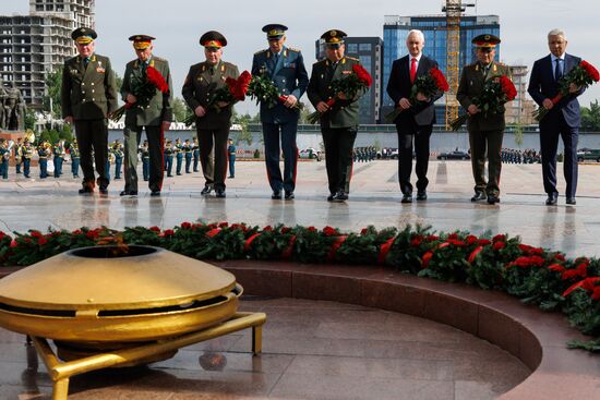 Рабочий визит министра обороны РФ А. Белоусова в Киргизию 