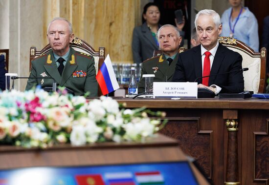 Рабочий визит министра обороны РФ А. Белоусова в Киргизию 