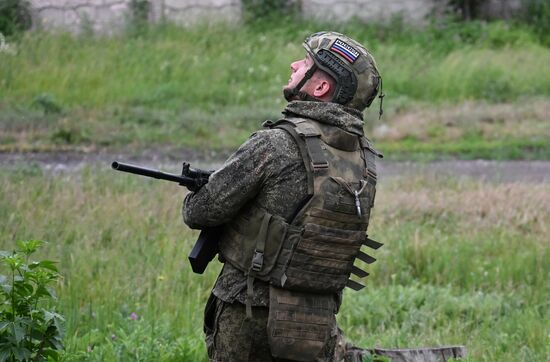 Боевая работа расчета пушки 2С5 "Гиацинт-С" группировки войск "Центр" на Красноармейском направлении СВО