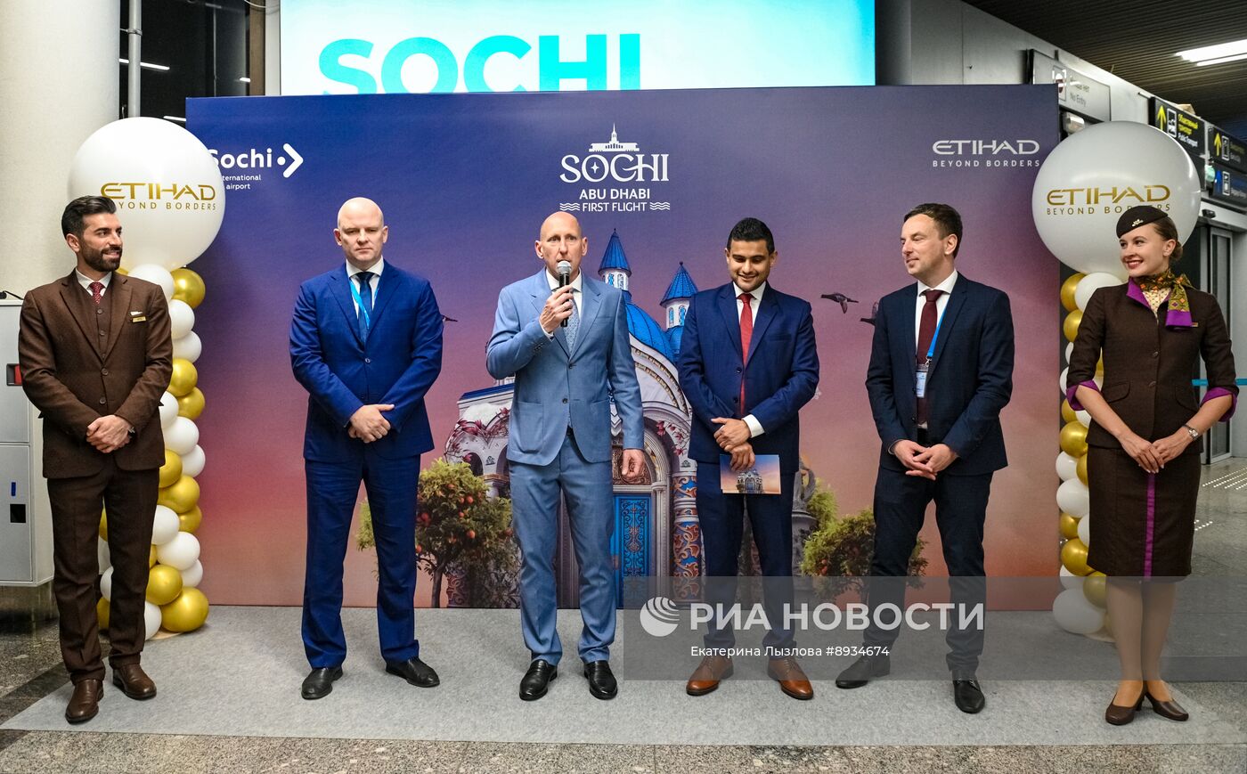 Запуск прямых авиарейсов между Сочи и Абу-Даби
