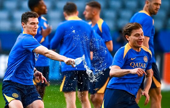 Финал Лиги Чемпионов УЕФА 2025. Тренировка команды "Интер" (Милан, Италия)