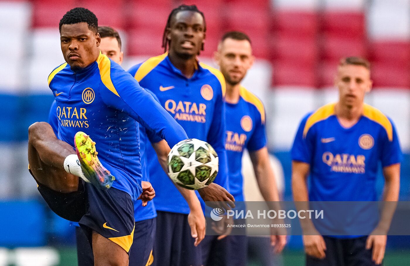 Финал Лиги Чемпионов УЕФА 2025. Тренировка команды "Интер" (Милан, Италия)