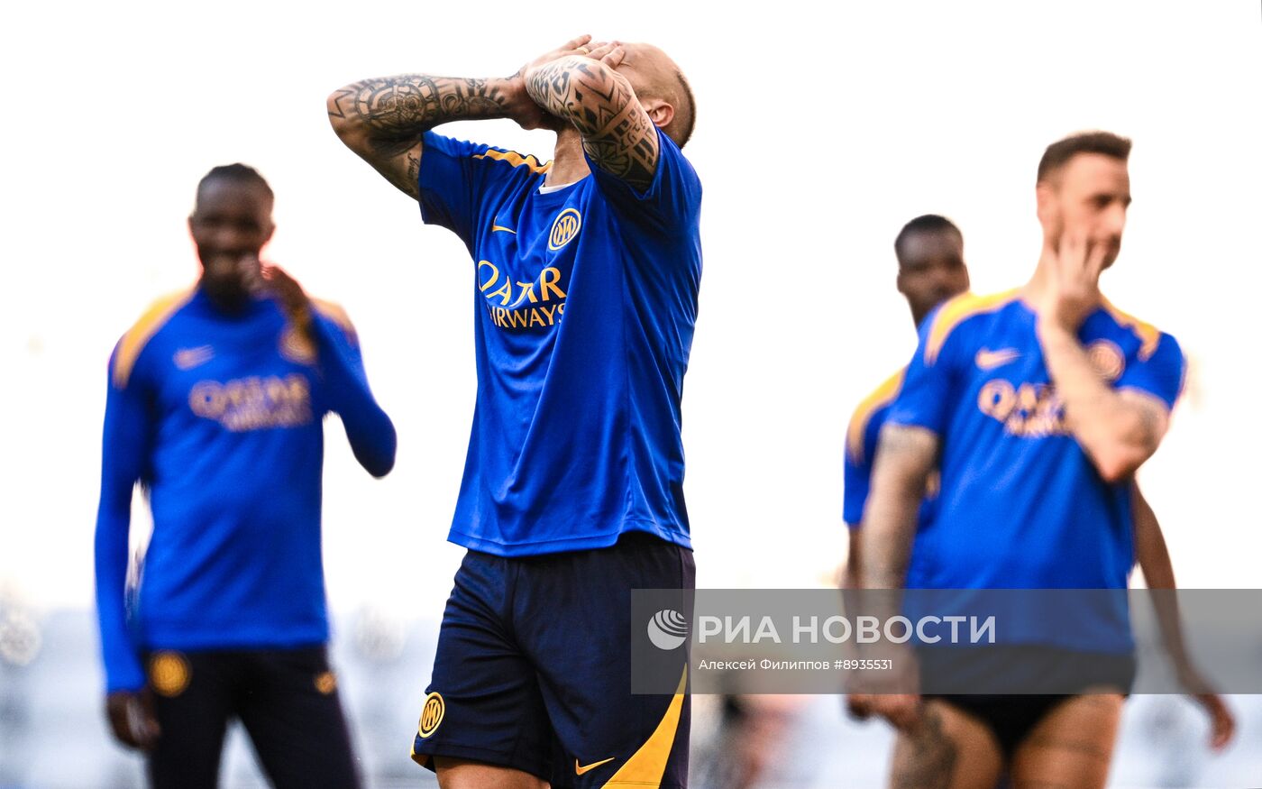 Финал Лиги Чемпионов УЕФА 2025. Тренировка команды "Интер" (Милан, Италия)