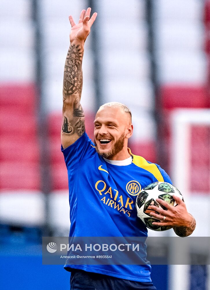 Финал Лиги Чемпионов УЕФА 2025. Тренировка команды "Интер" (Милан, Италия)