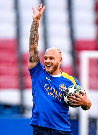 Финал Лиги Чемпионов УЕФА 2025. Тренировка команды "Интер" (Милан, Италия)