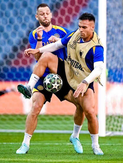 Финал Лиги Чемпионов УЕФА 2025. Тренировка команды "Интер" (Милан, Италия)