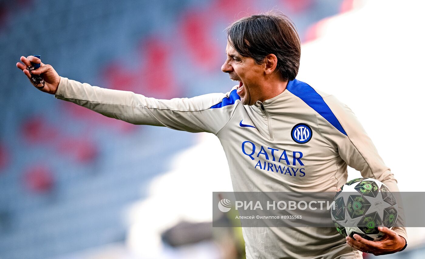 Финал Лиги Чемпионов УЕФА 2025. Тренировка команды "Интер" (Милан, Италия)