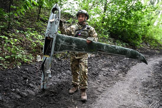 Боевая работа расчета ЗРК "ТОР М-1" группировки войск Центр на Красноармейском направлении СВО