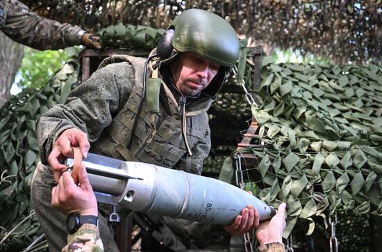 Боевая работы экипажа танка Т-80БВМ группировки войск "Центр" на Красноармейском направлении СВО