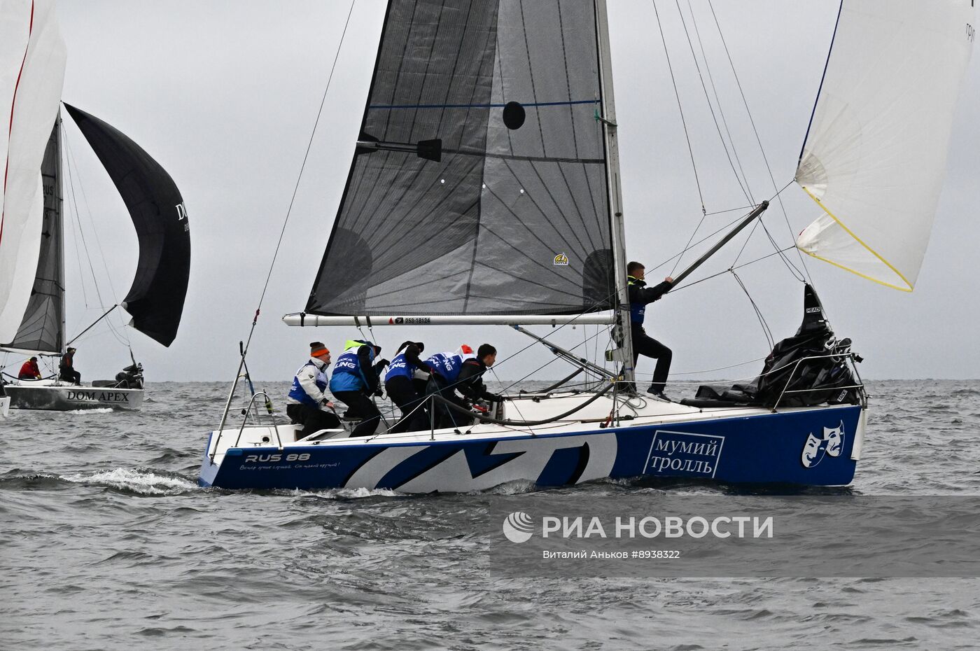 Гонки на яхтах в Амурском заливе