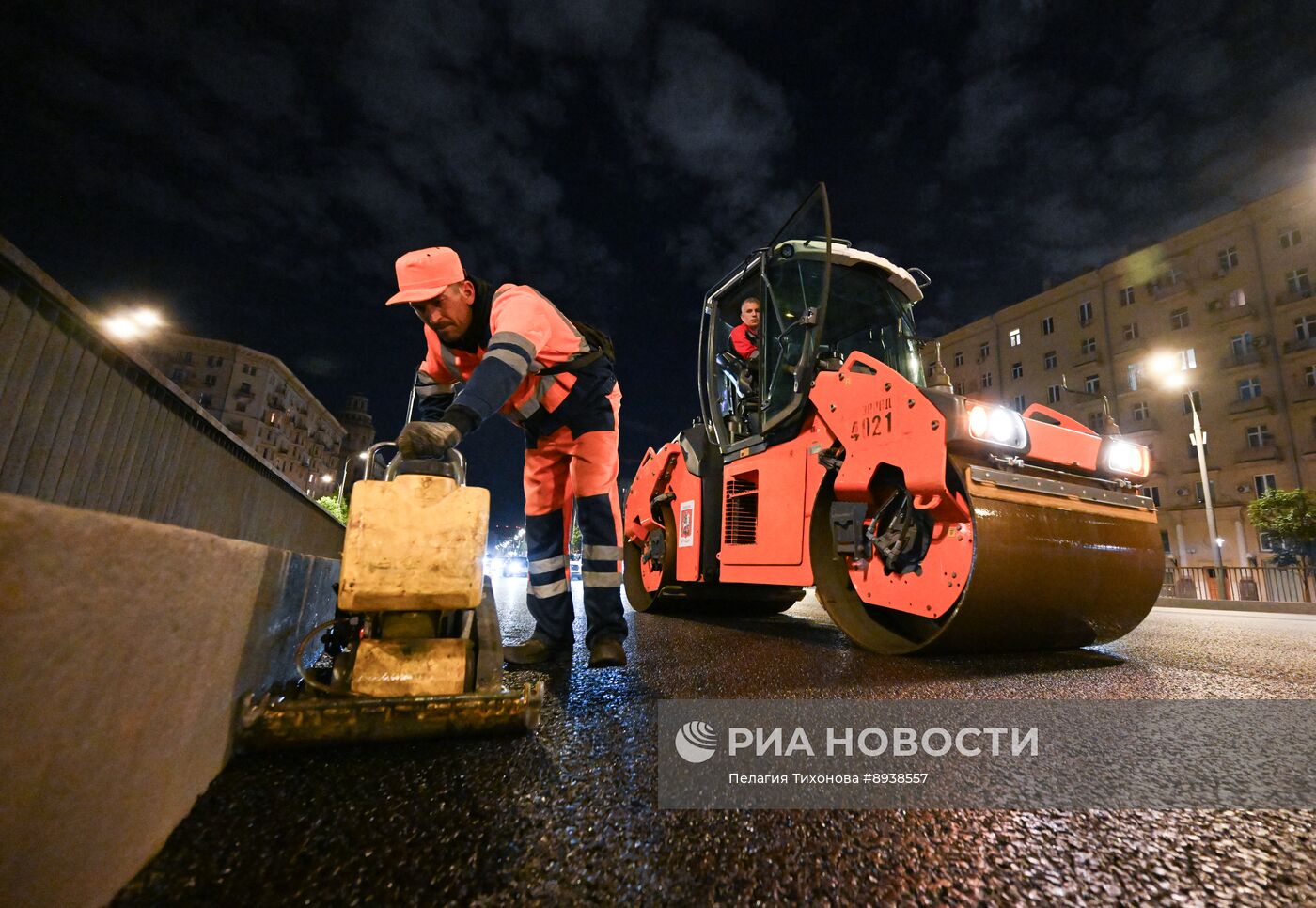 Замена асфальтового покрытия на Садовом кольце