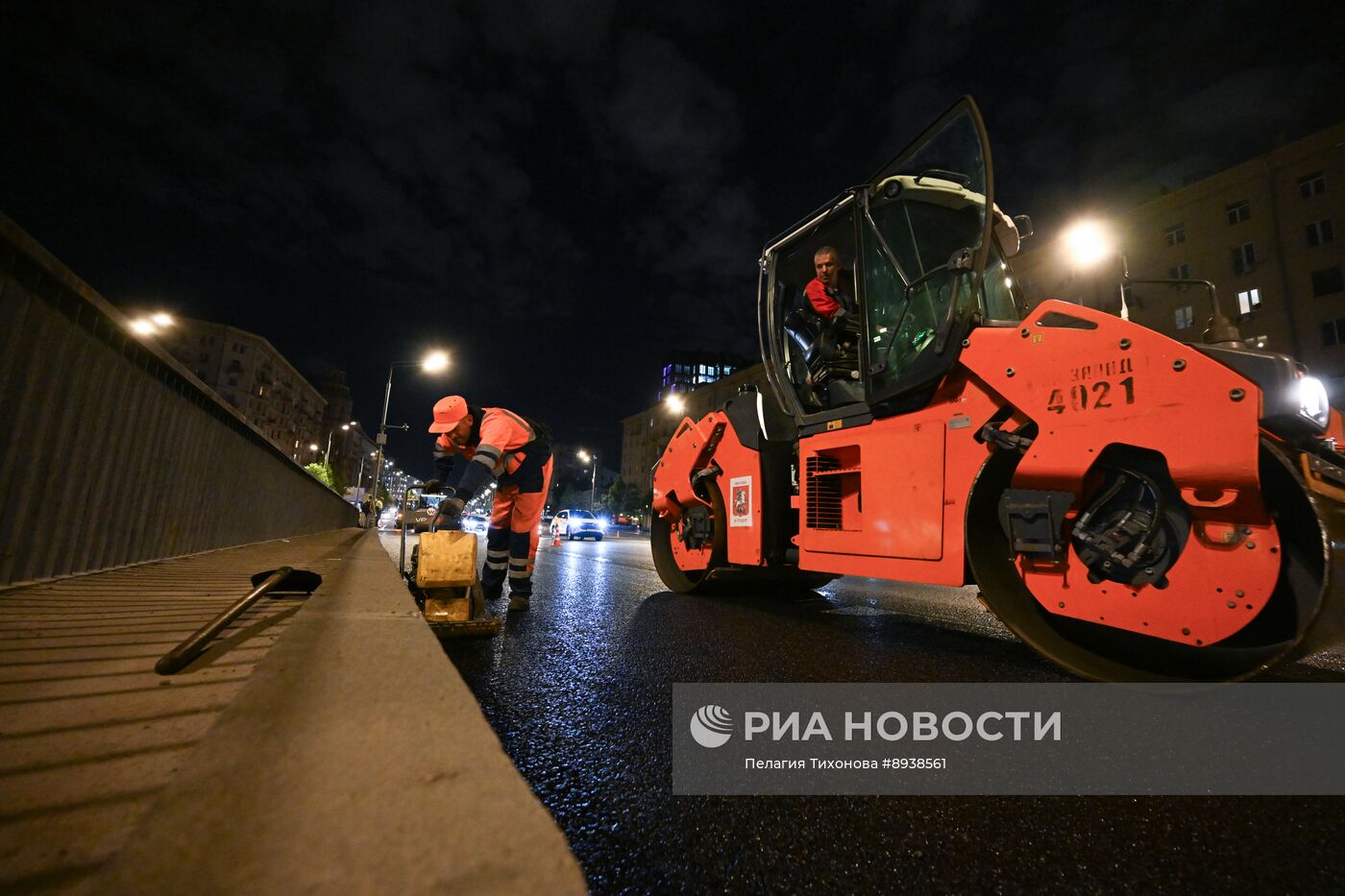 Замена асфальтового покрытия на Садовом кольце