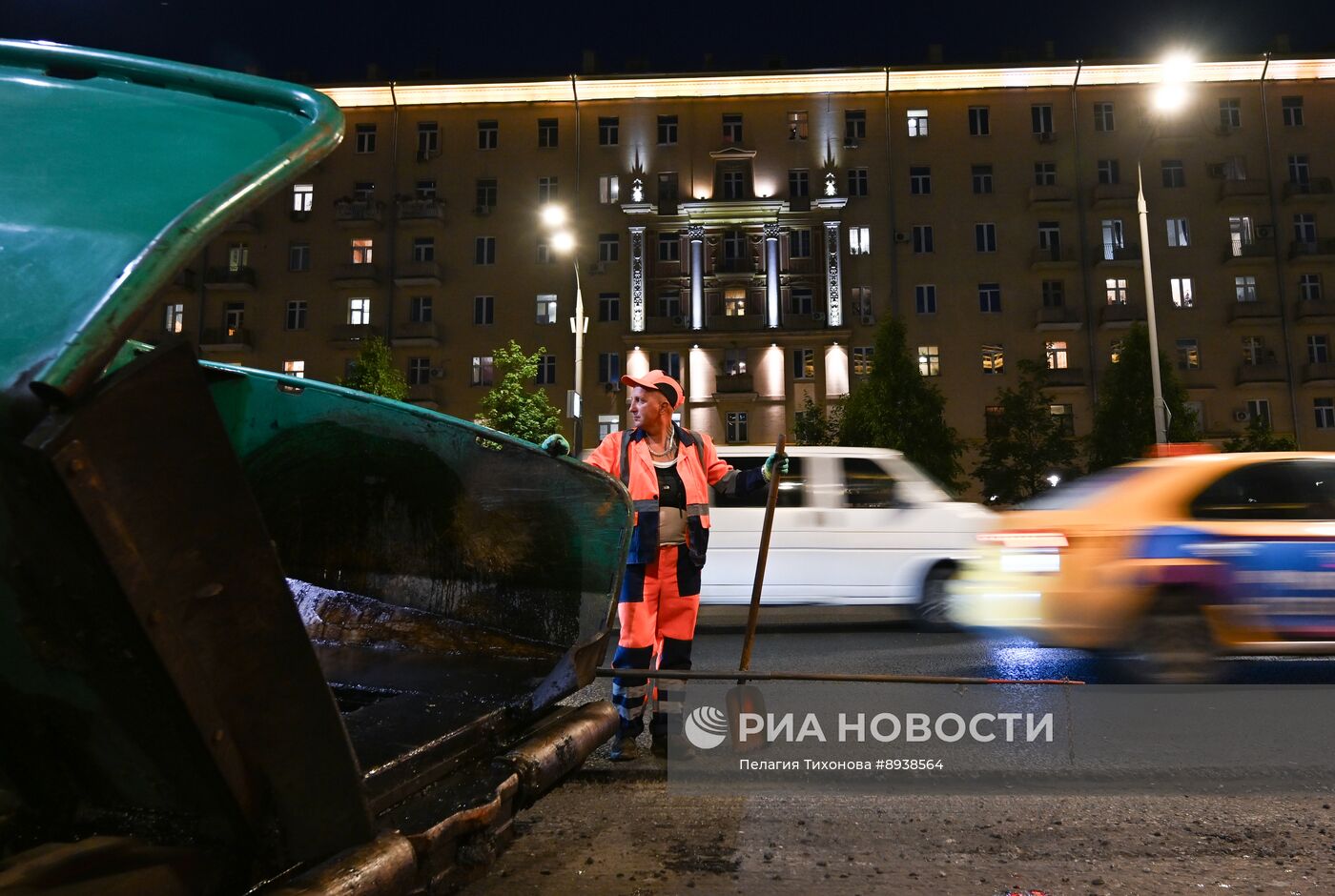 Замена асфальтового покрытия на Садовом кольце