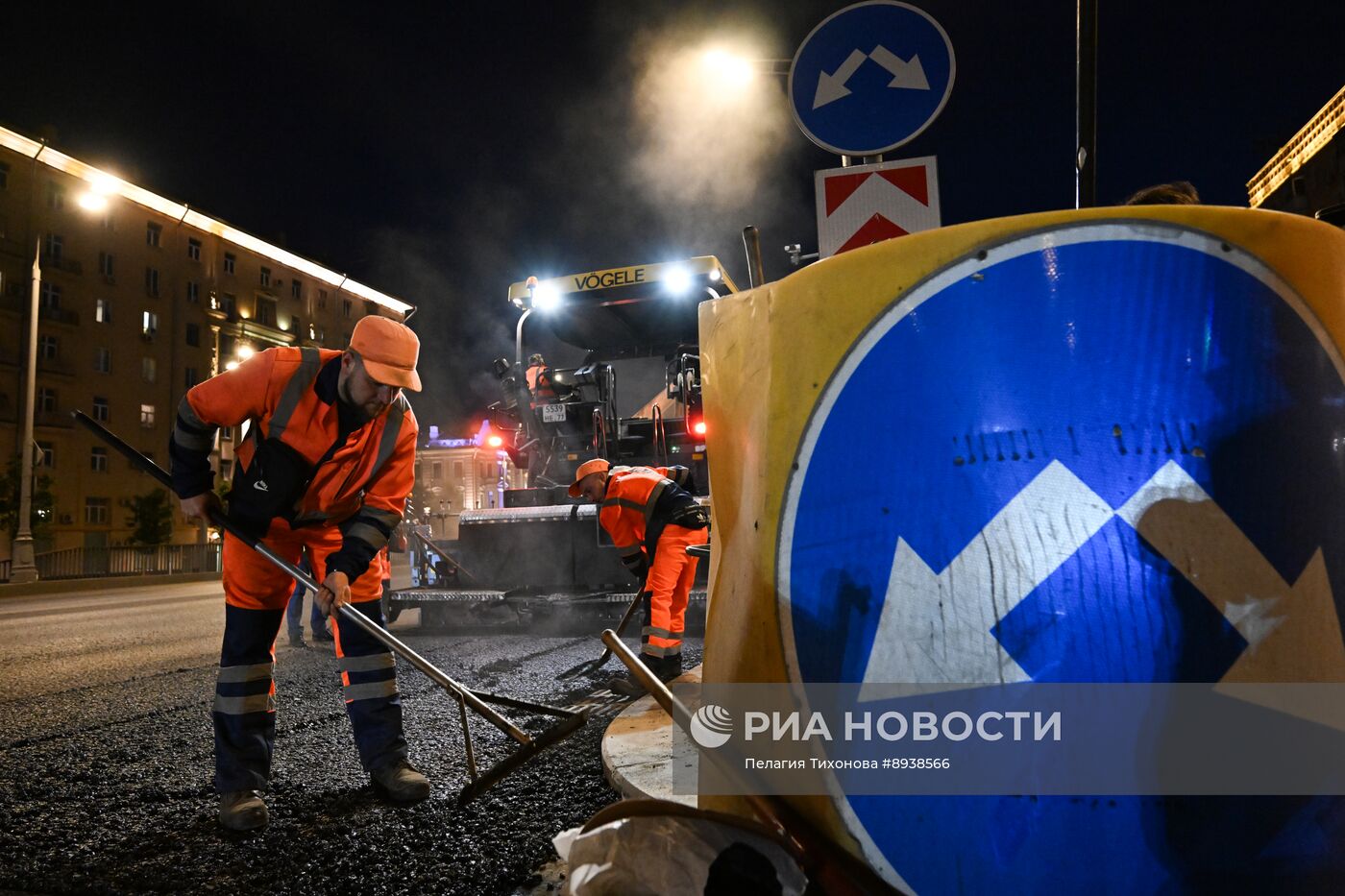 Замена асфальтового покрытия на Садовом кольце
