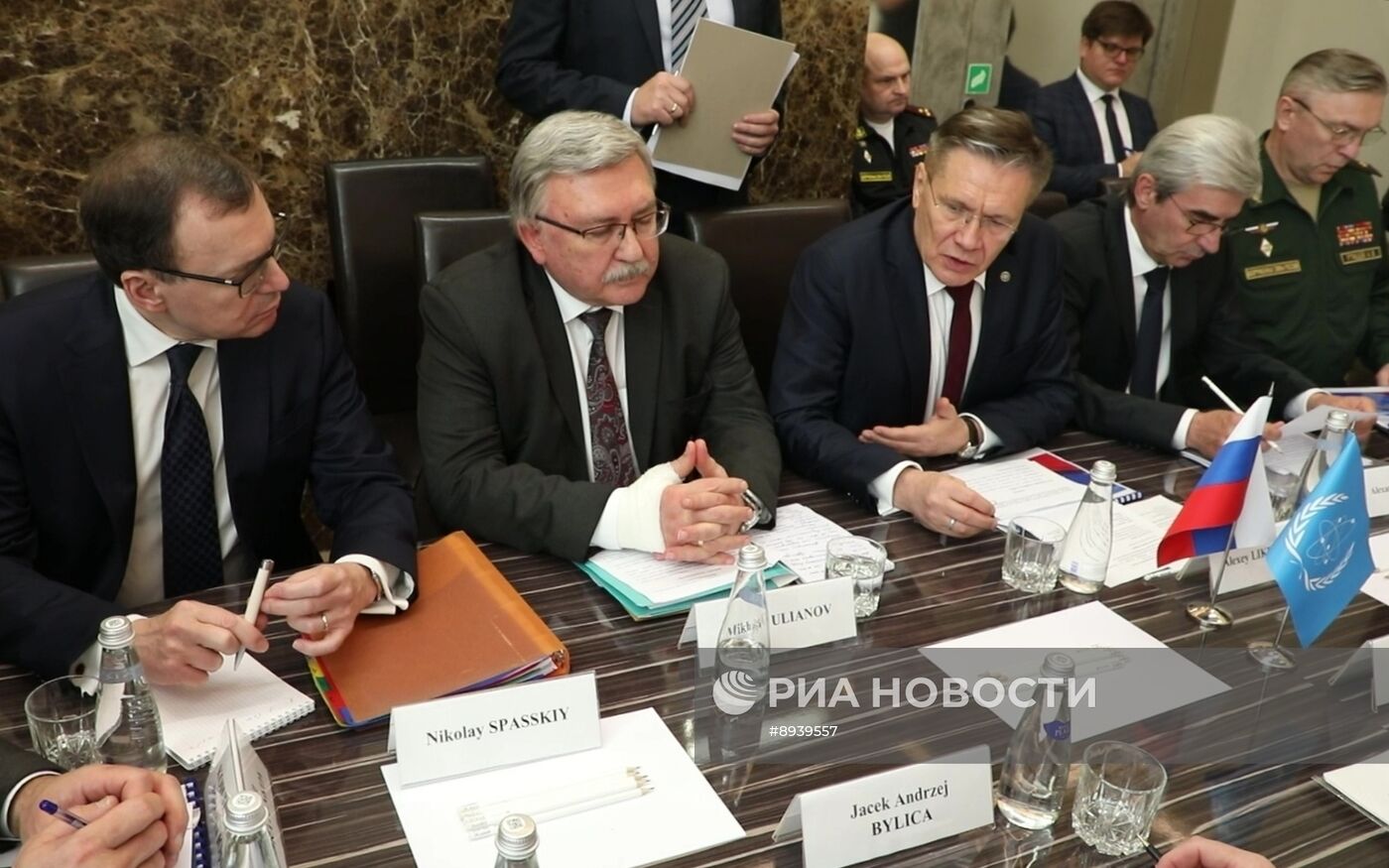 Встреча главы госкорпорации "Росатом" А. Лихачева и гендиректора МАГАТЭ Р. Гросси