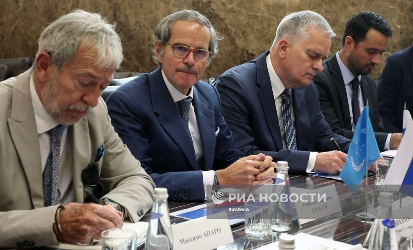 Встреча главы госкорпорации "Росатом" А. Лихачева и гендиректора МАГАТЭ Р. Гросси