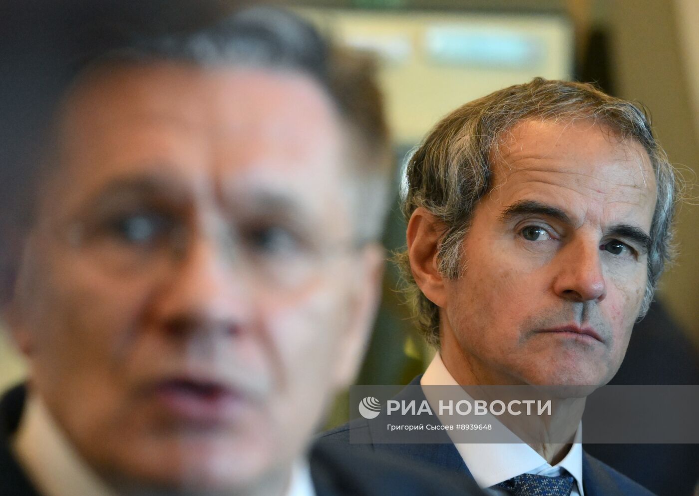 Встреча главы госкорпорации "Росатом" А. Лихачева и гендиректора МАГАТЭ Р. Гросси