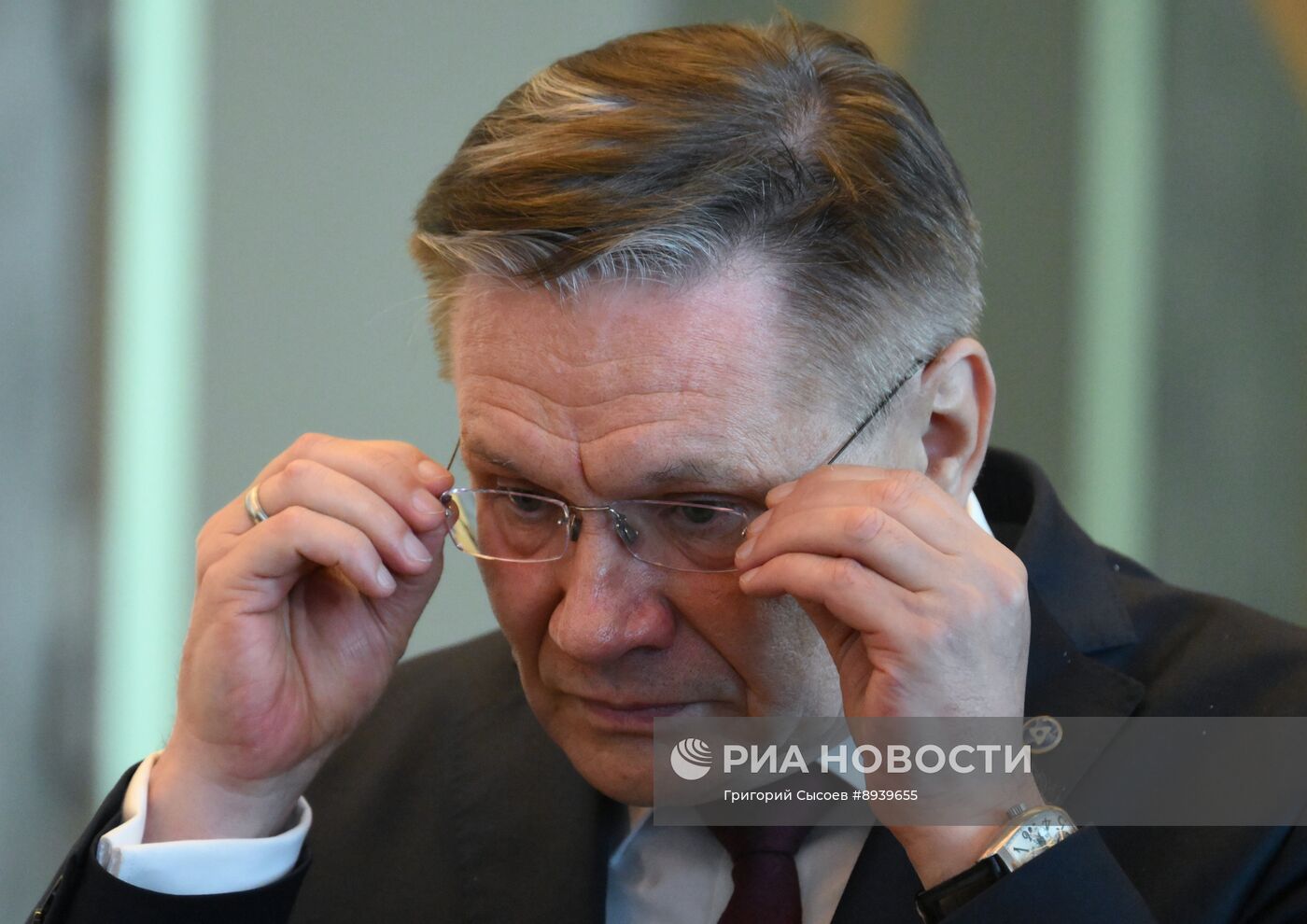 Встреча главы госкорпорации "Росатом" А. Лихачева и гендиректора МАГАТЭ Р. Гросси