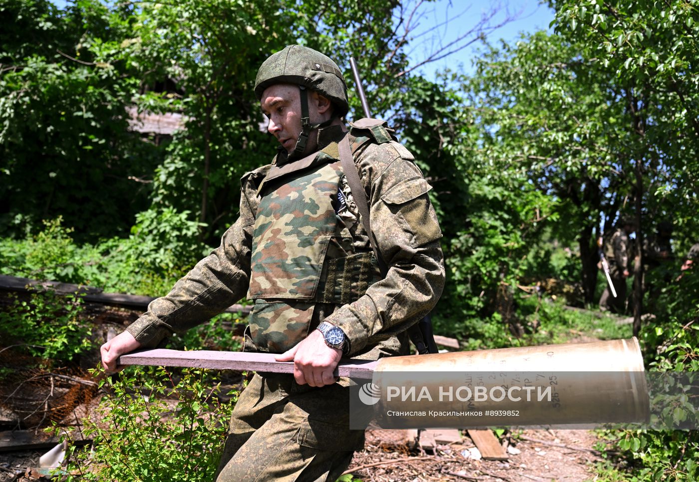 Боевая работа САУ "Мста-С" группировки войск "Центр" на Красноармейском направлении СВО
