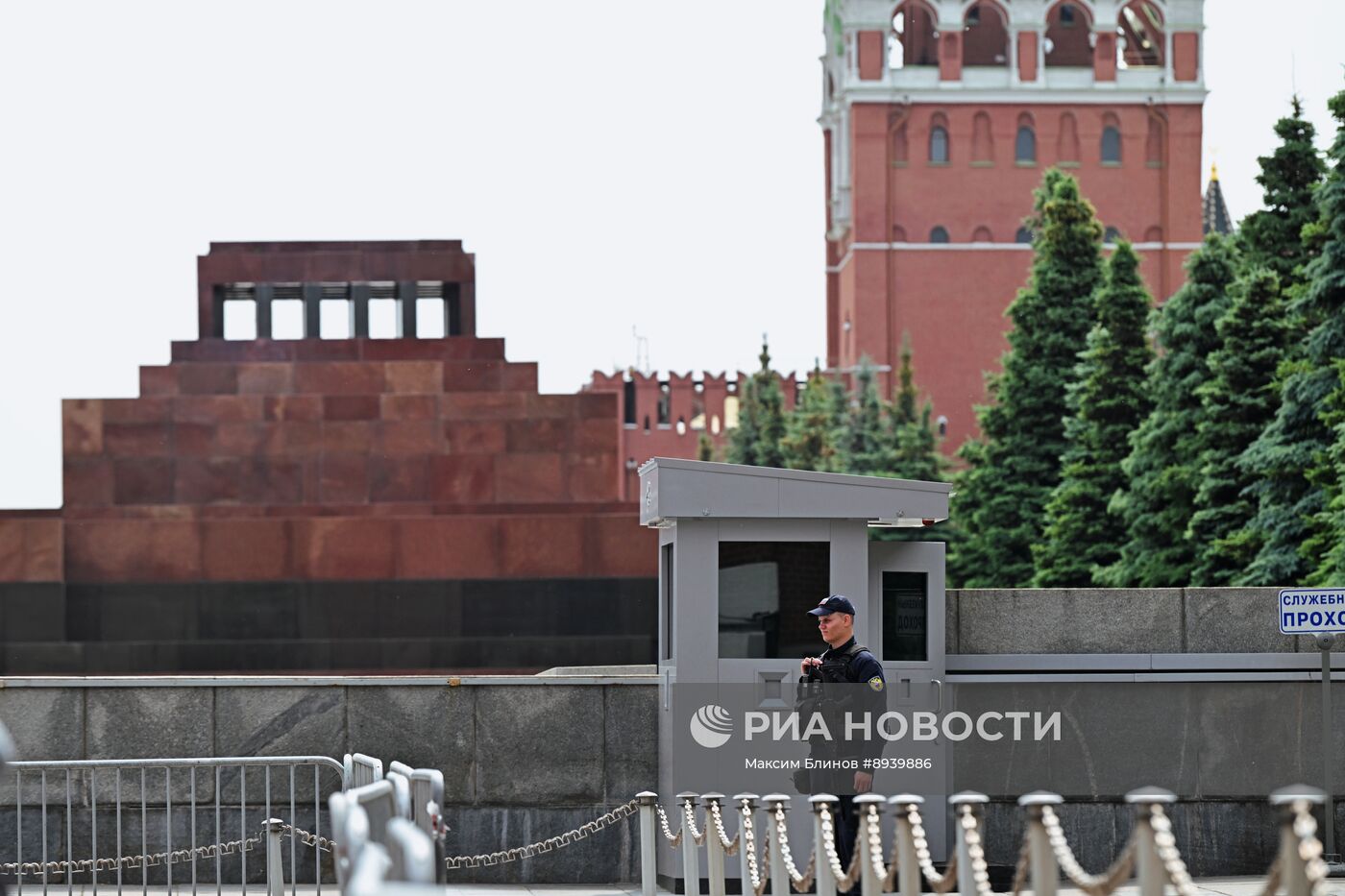 Мавзолей В. И. Ленина на Красной площади в Москве