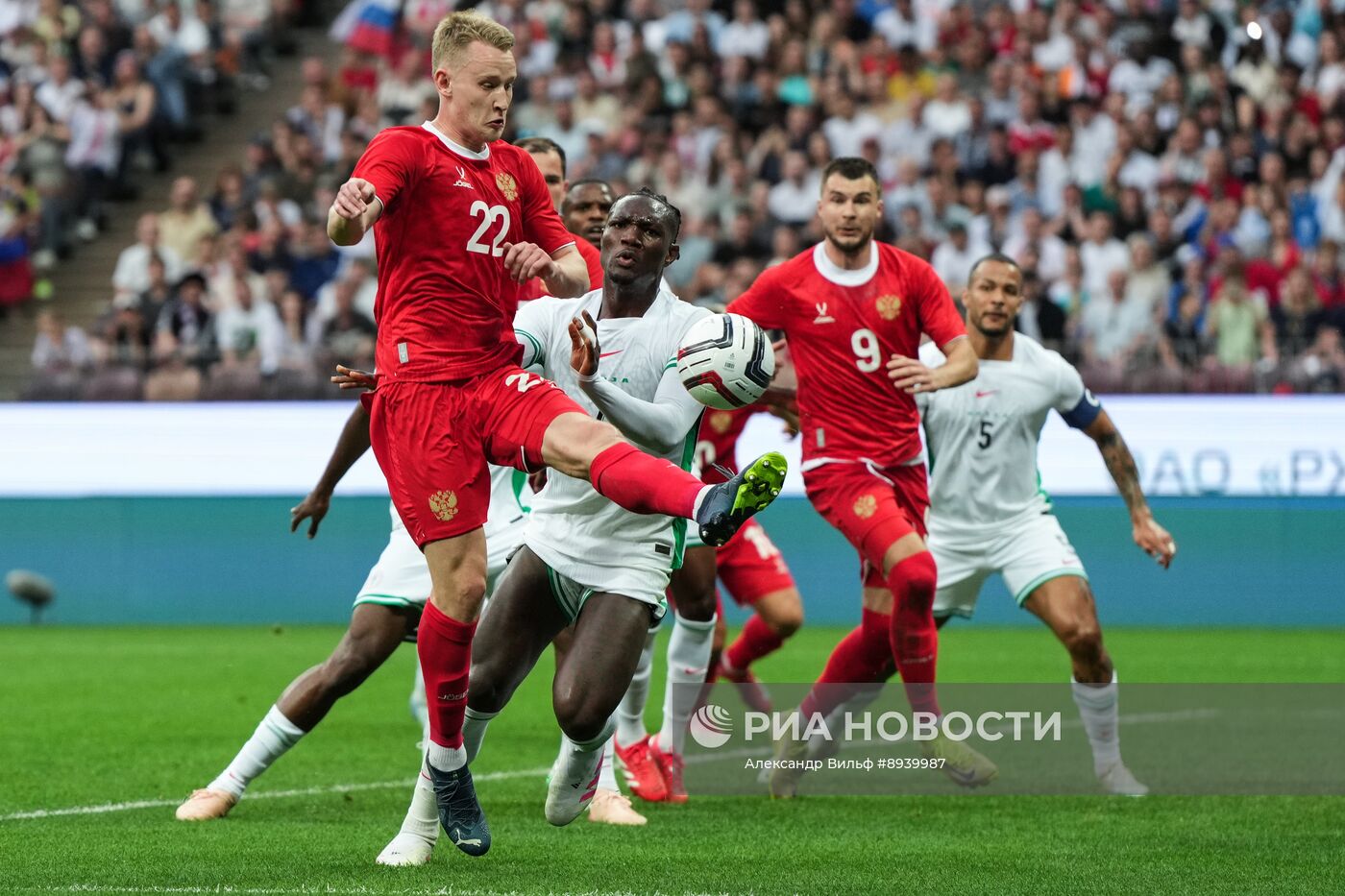 Футбол. Товарищеский матч Россия – Нигерия