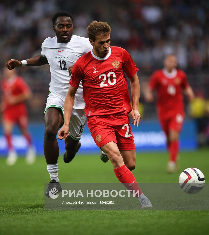 Футбол. Товарищеский матч Россия – Нигерия