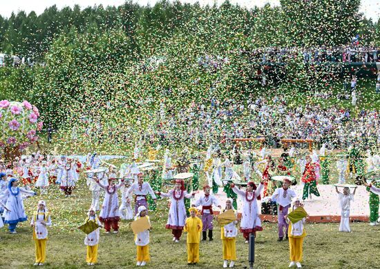 Празднование Сабантуя 