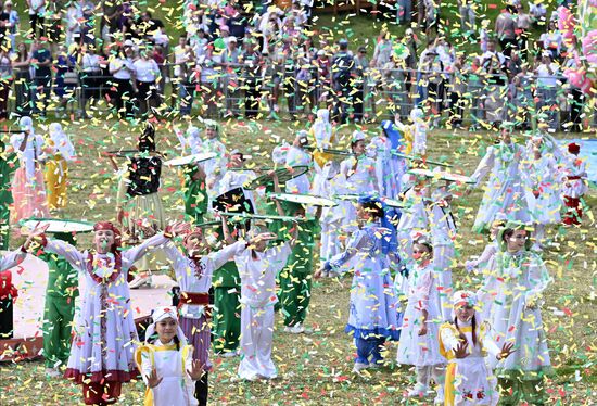 Празднование Сабантуя 