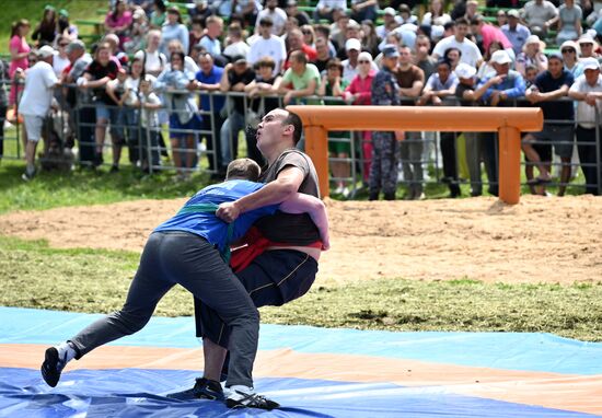 Празднование Сабантуя 