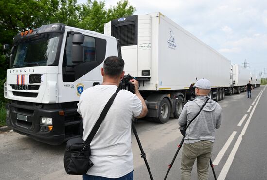 Рефрижераторы с телами военнослужащих ВСУ