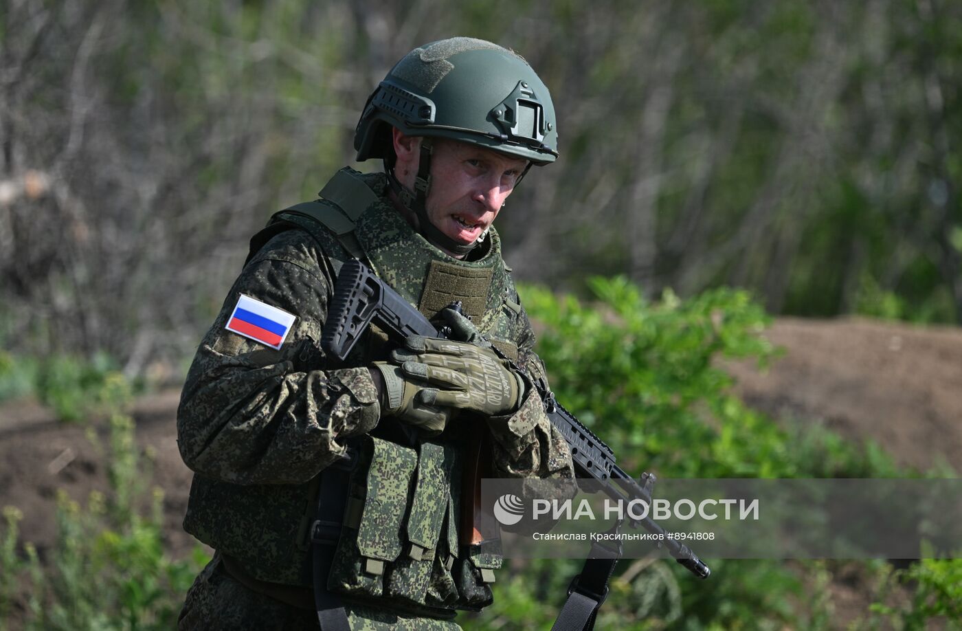 Подготовка штурмовых подразделений группировки войск "Центр" на полигоне в зоне СВО