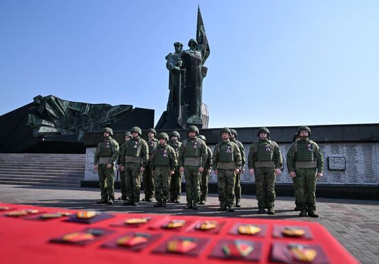 Награждение военных связистов группировки войск "Центр"