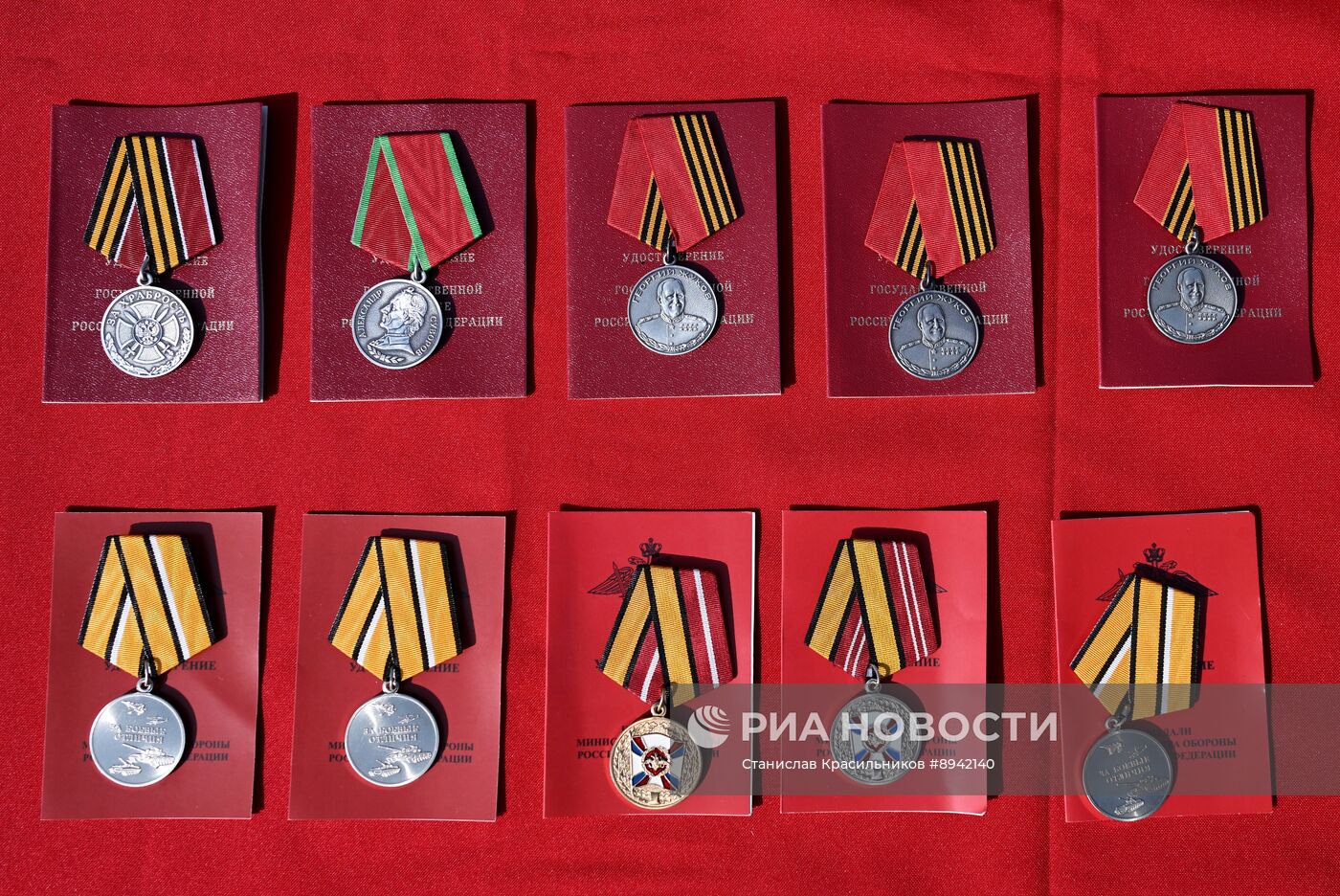 Награждение военных связистов группировки войск "Центр"