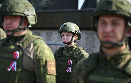Награждение военных связистов группировки войск "Центр"