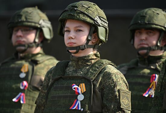 Награждение военных связистов группировки войск "Центр"