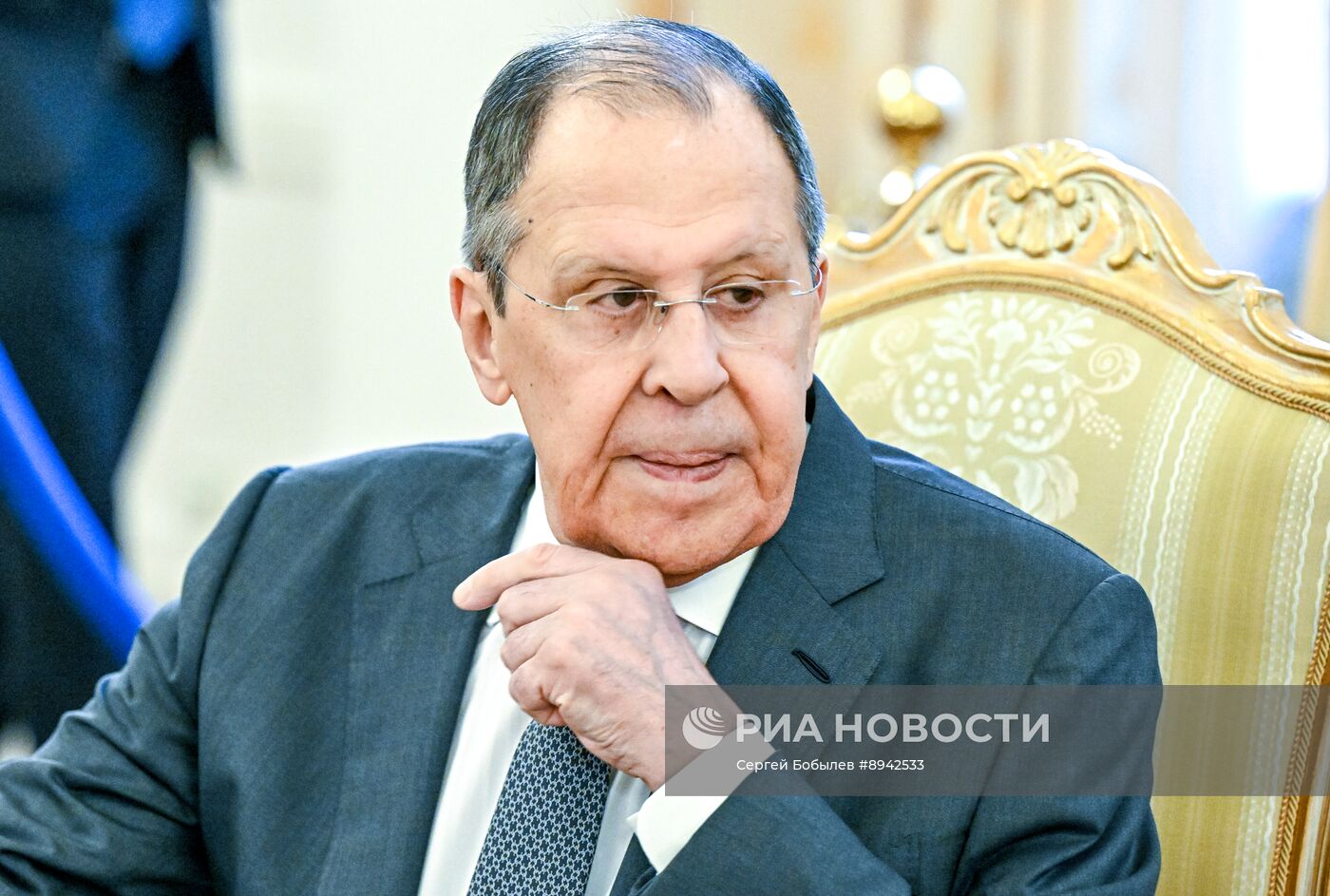 Встреча глав МИД РФ С. Лаврова и МИД Белоруссии М. Рыженкова