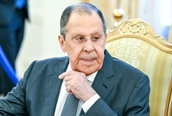 Встреча глав МИД РФ С. Лаврова и МИД Белоруссии М. Рыженкова