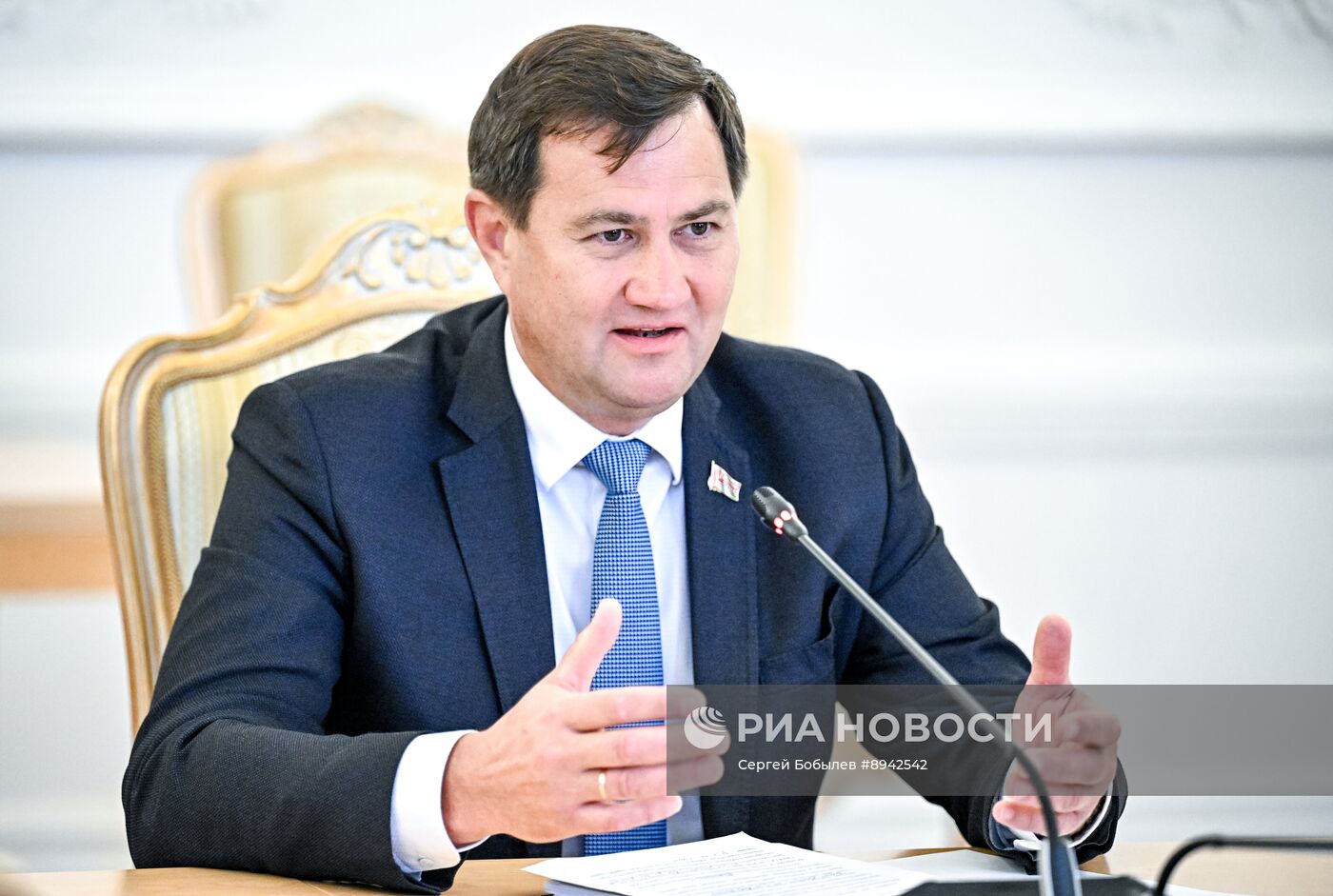 Встреча глав МИД РФ С. Лаврова и МИД Белоруссии М. Рыженкова