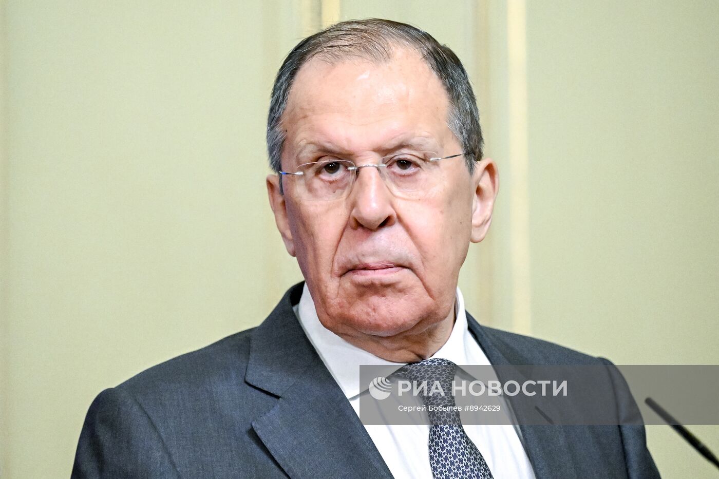 Встреча глав МИД РФ С. Лаврова и МИД Белоруссии М. Рыженкова