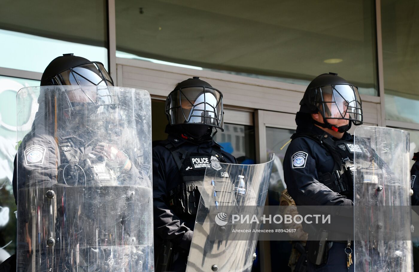 Акция протеста в Лос-Анджелесе
