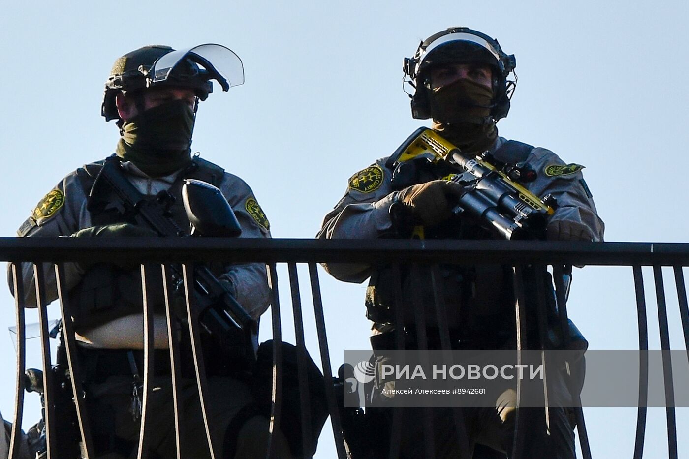 Акция протеста в Лос-Анджелесе