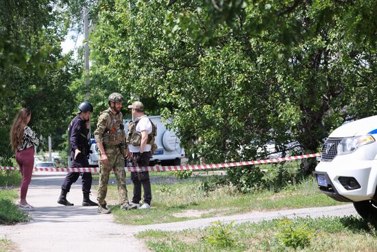 Обстановка после атаки беспилотником ВСУ автозаправки в Белгороде