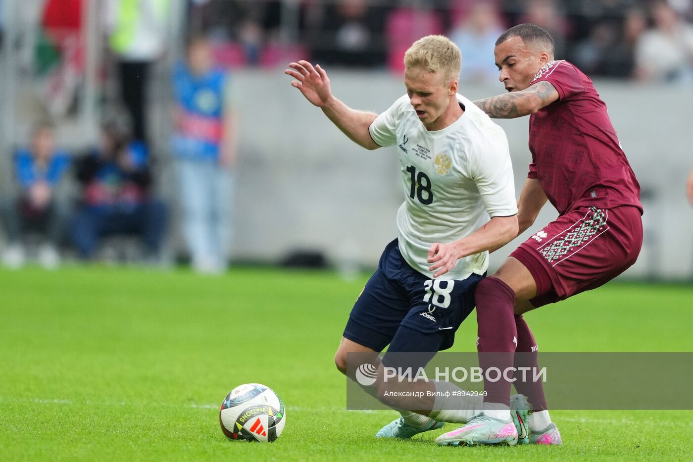 Футбол. Товарищеский матч Беларусь - Россия