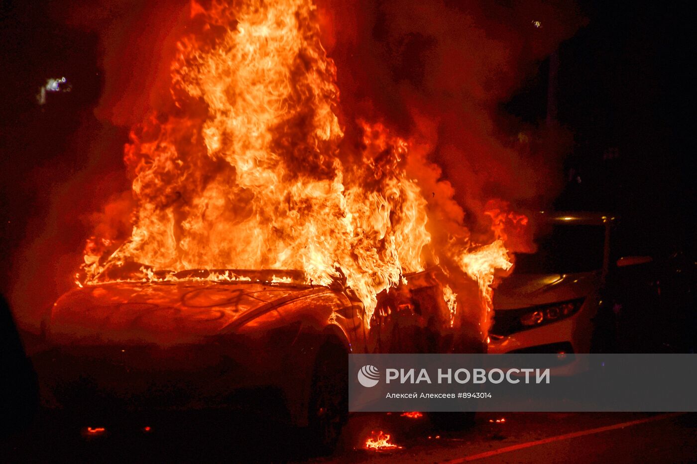 Акция протеста в Лос-Анджелесе
