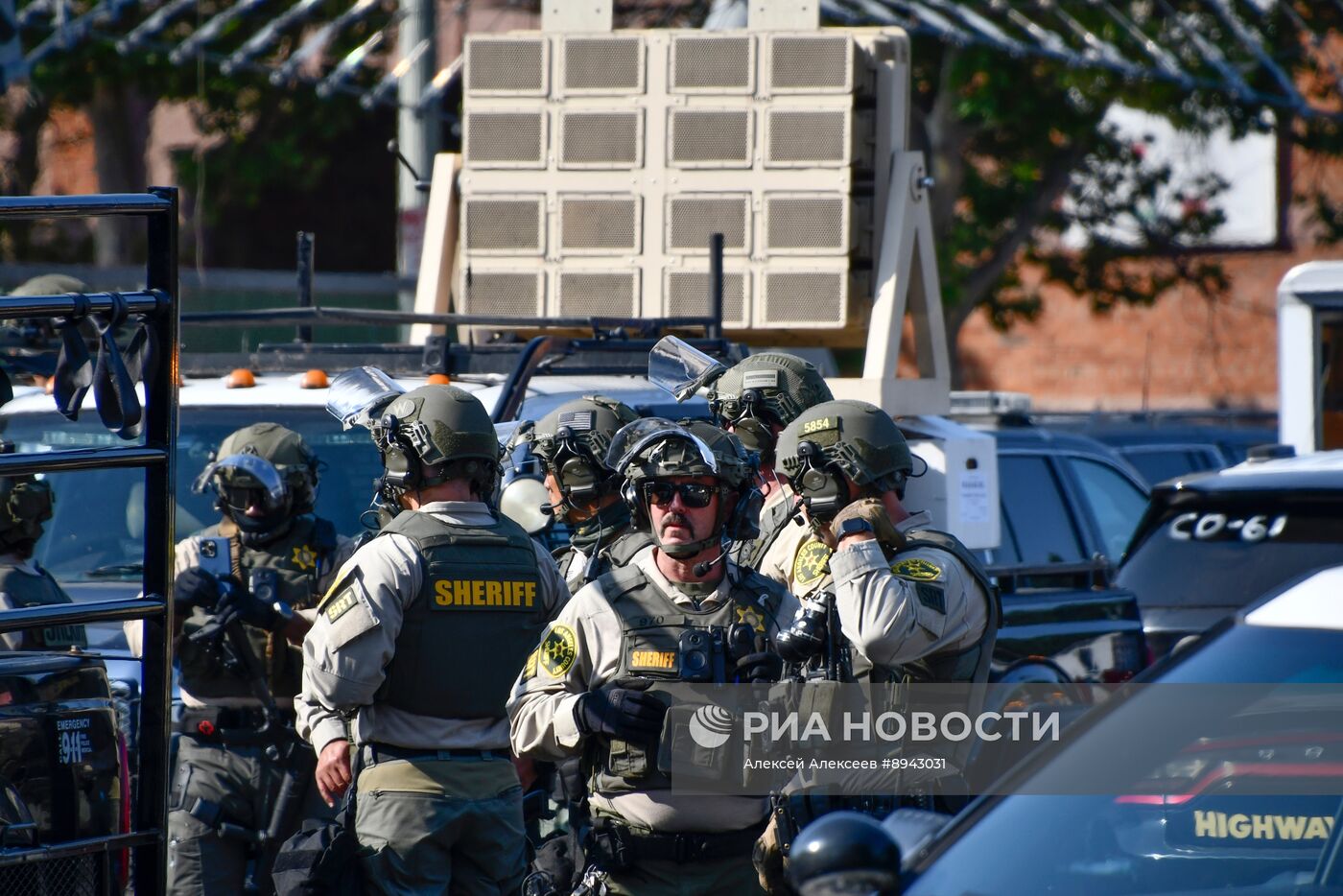 Акция протеста в Лос-Анджелесе