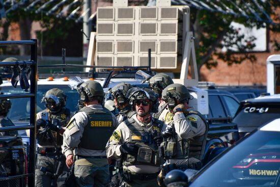 Акция протеста в Лос-Анджелесе