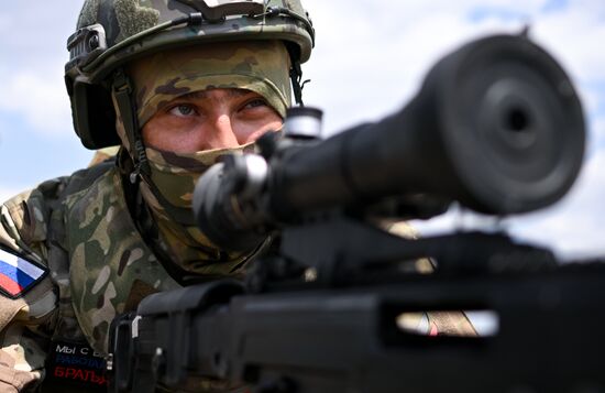 Подготовка снайперов группировки войск "Центр" в зоне СВО