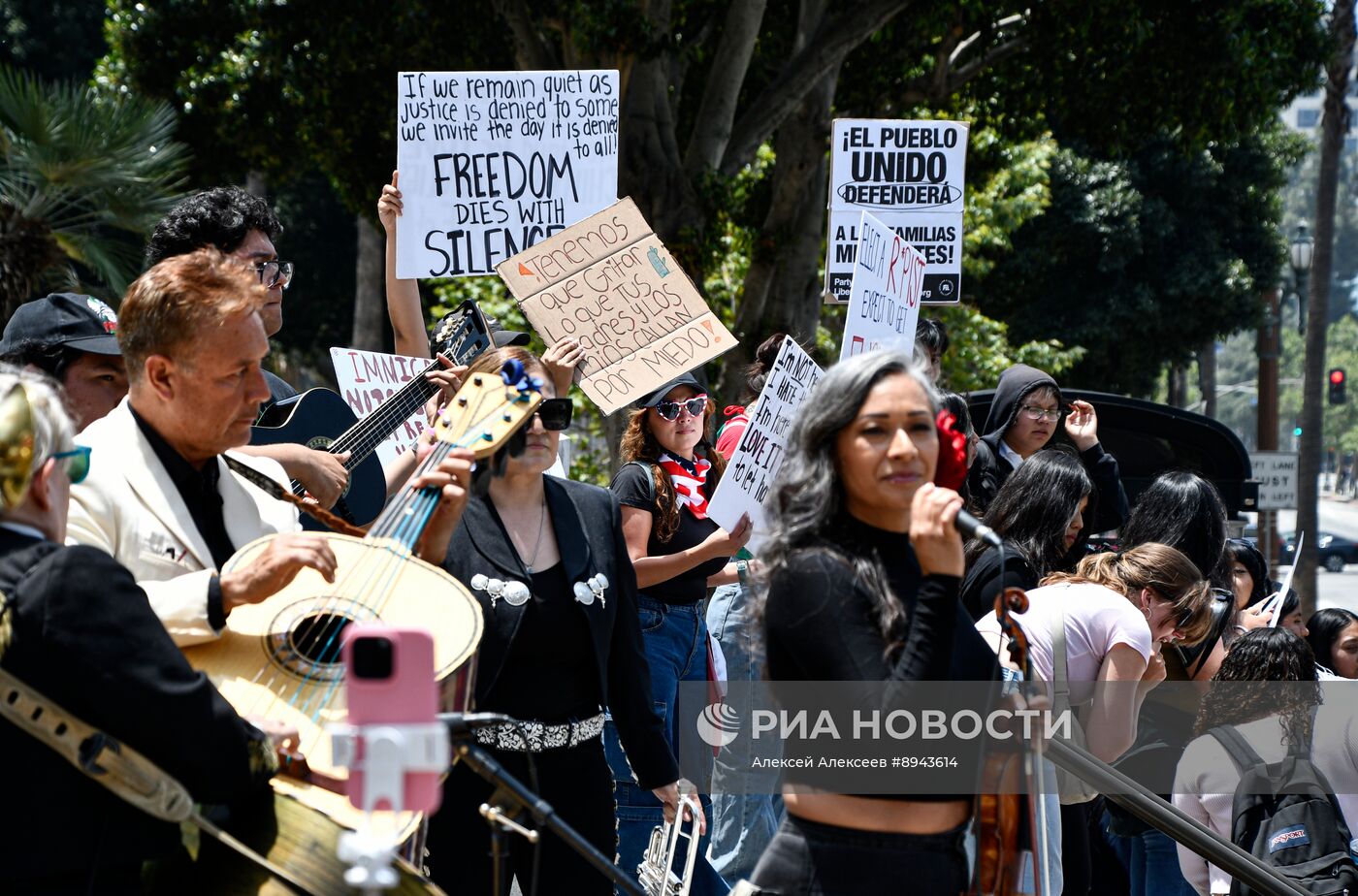 Протесты в Лос-Анджелесе