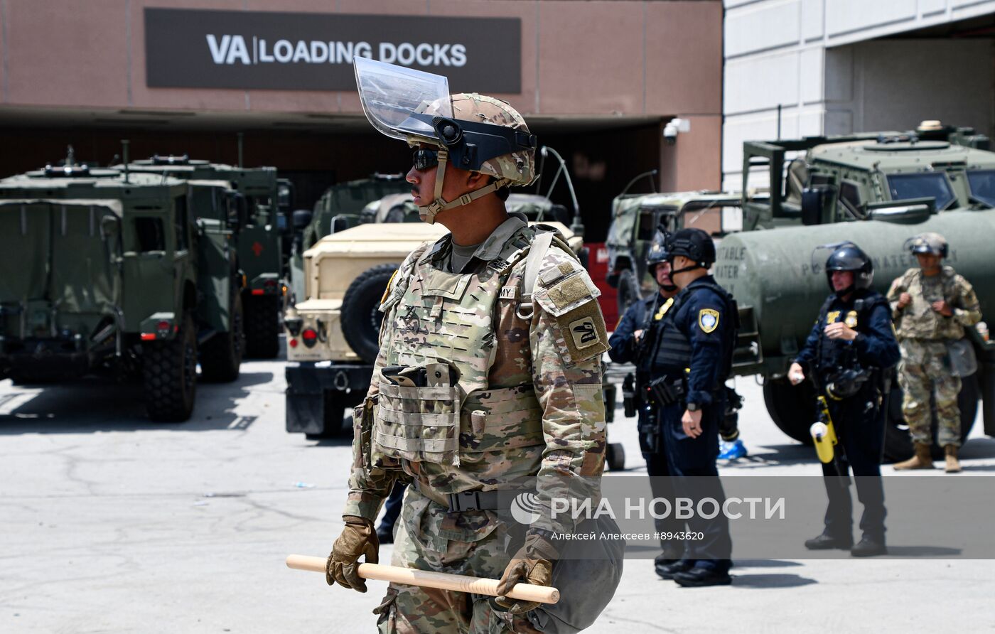 Протесты в Лос-Анджелесе