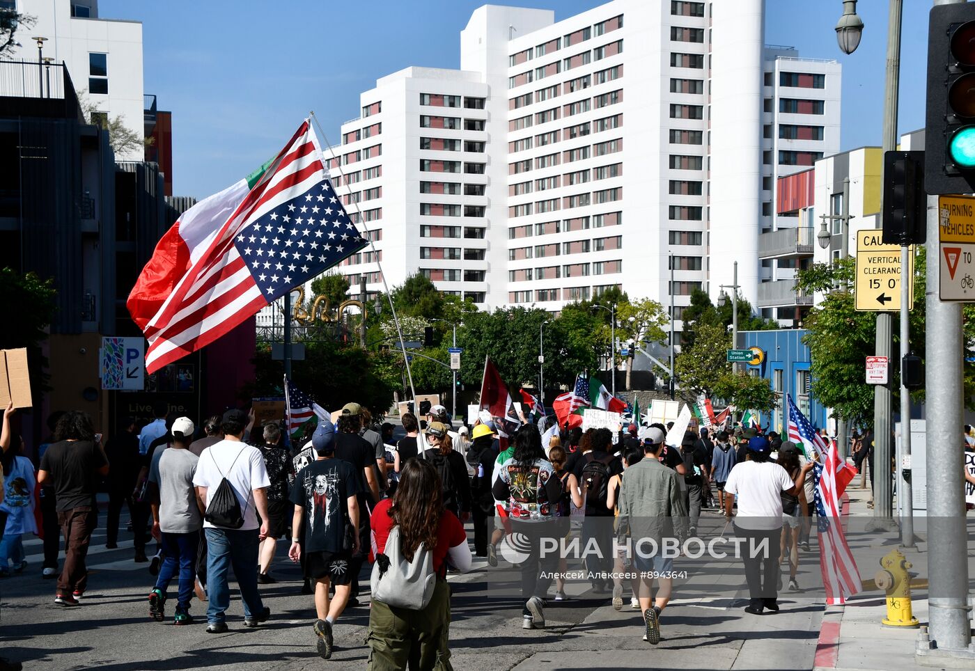 Протесты в Лос-Анджелесе
